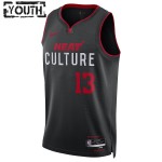 Miami Heat Trikot Bam Adebayo Nike 2023-24 City Edition Schwarz Swingman - Kinder